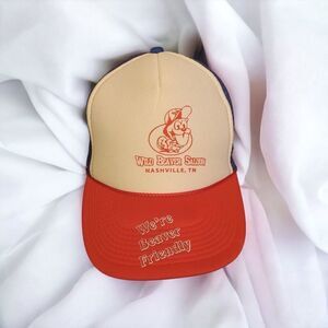 Vintage Wild Beaver Saloon Nashville, Tn Truckers Hat/Cap